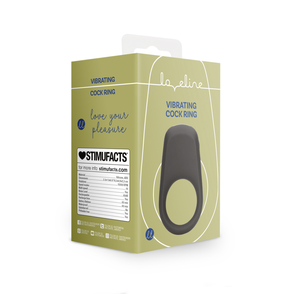 Vibrerende Cockring - Dropzwart