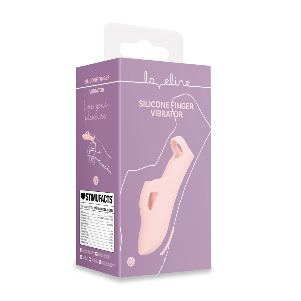 Silicone Vinger Vibrator - Touch of Pink