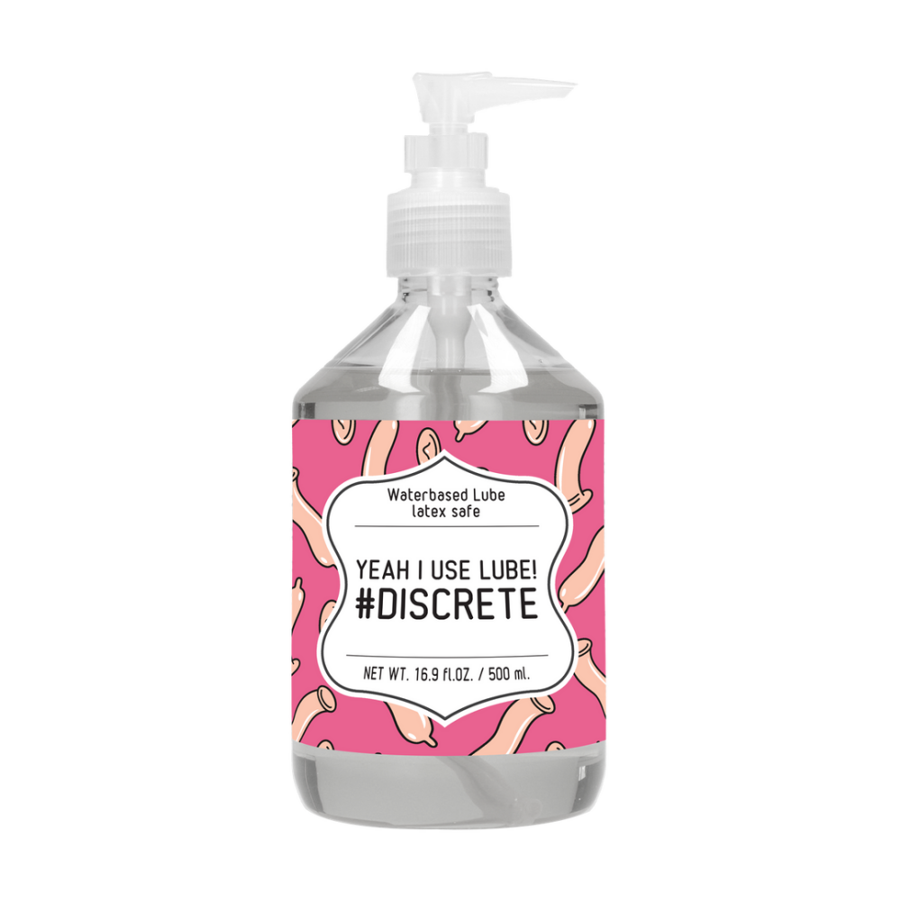 Ja, ik gebruik glijmiddel #Discrete - Waterbasis Glijmiddel - 17 fl oz / 500 ml