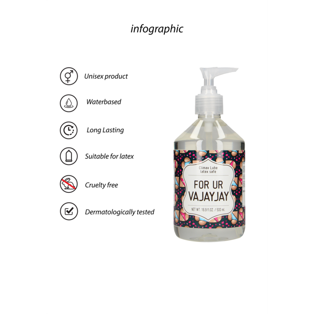 Voor Ur Vajayjay - Waterbased Lubricant - 17 fl oz / 500 ml