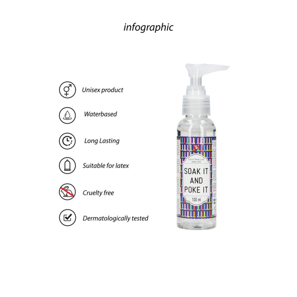 Soak It And Poke It - Extra Dikke Glijmiddel - 3 fl oz / 100 ml