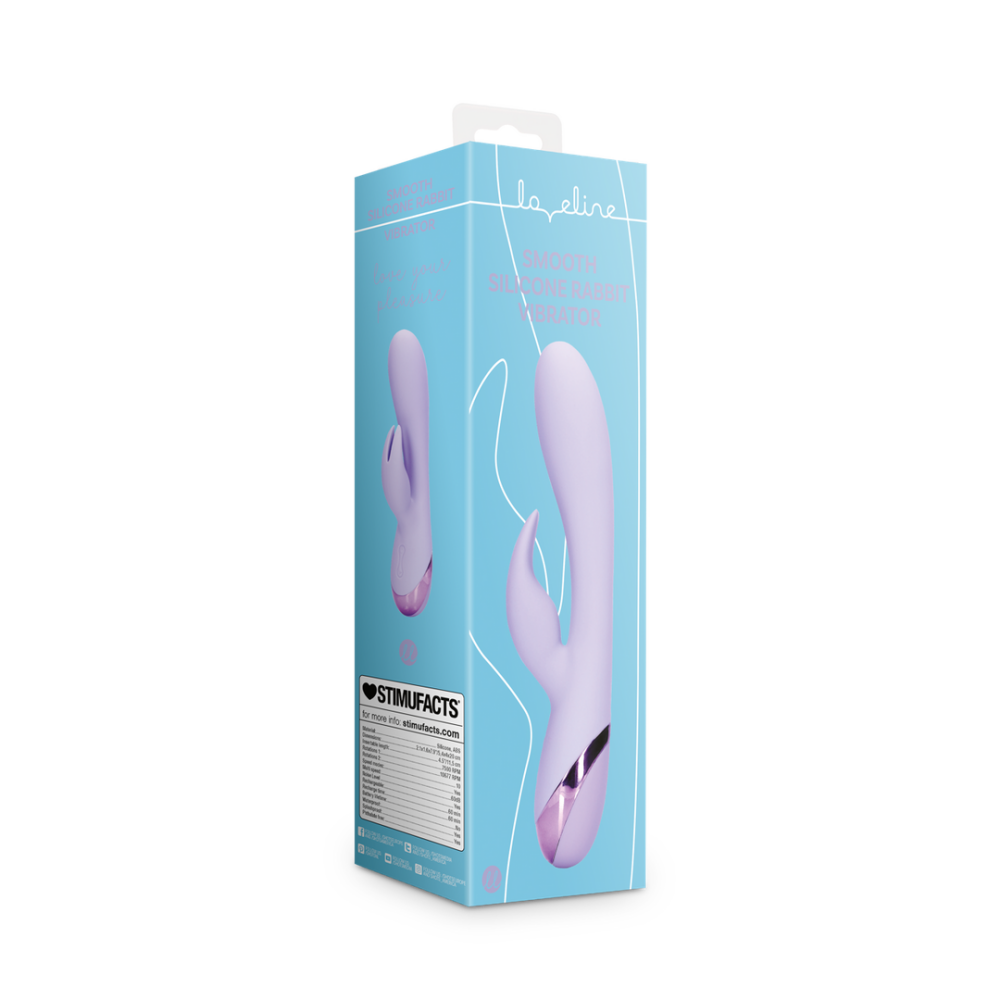 Zachte Silicone Konijn Vibrator - Digitale Lavendel