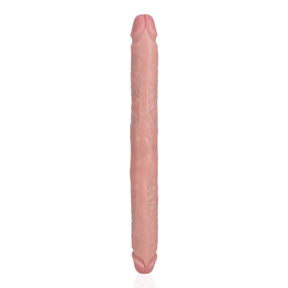 Slim Dubbel Eindige Dildo 14 / 35,6 cm - Vleeskleurig