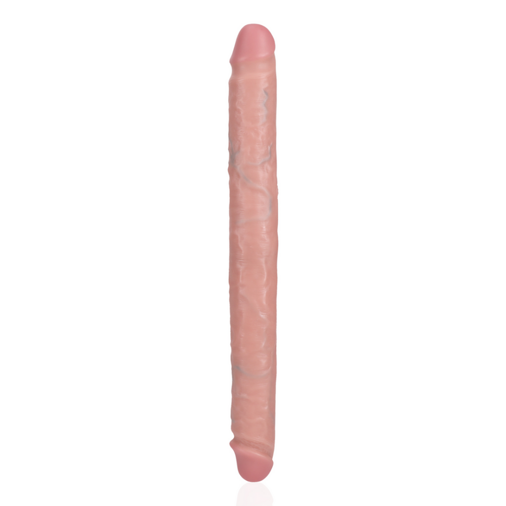 Slim Dubbel Eindige Dildo 14 / 35,6 cm - Vleeskleurig