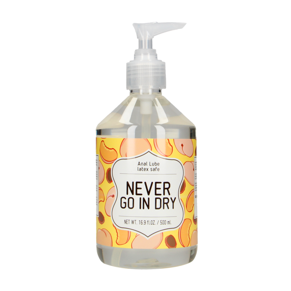 Never Go In Dry - Waterbased Anal Lubricant - 17 fl oz / 500 ml