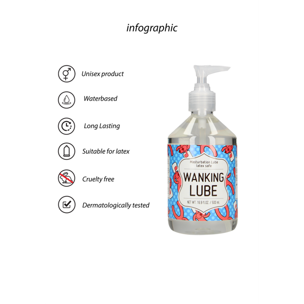 WANKING LUBE - Masturbatie Glijmiddel - 500 ml